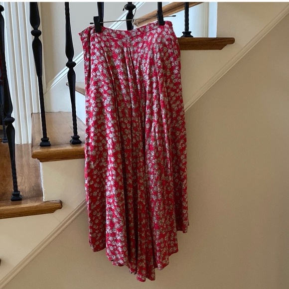 NATURAL LIFE Red Floral Midi Skirt - Picture 3 of 8